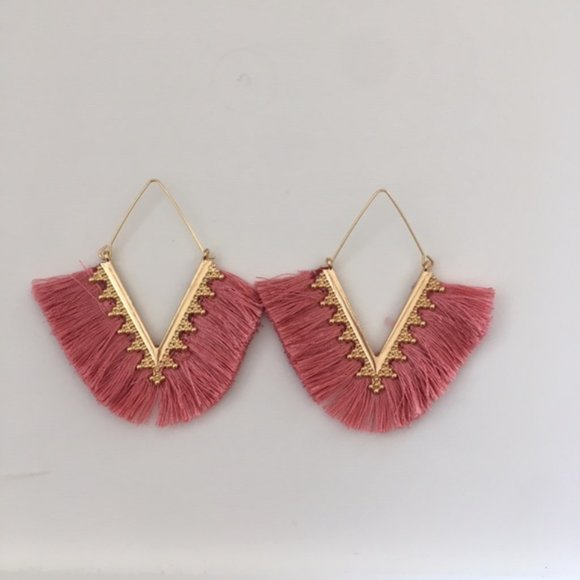 Jewelry - 3 for $25 * Boho Tassel Earrings - Pink